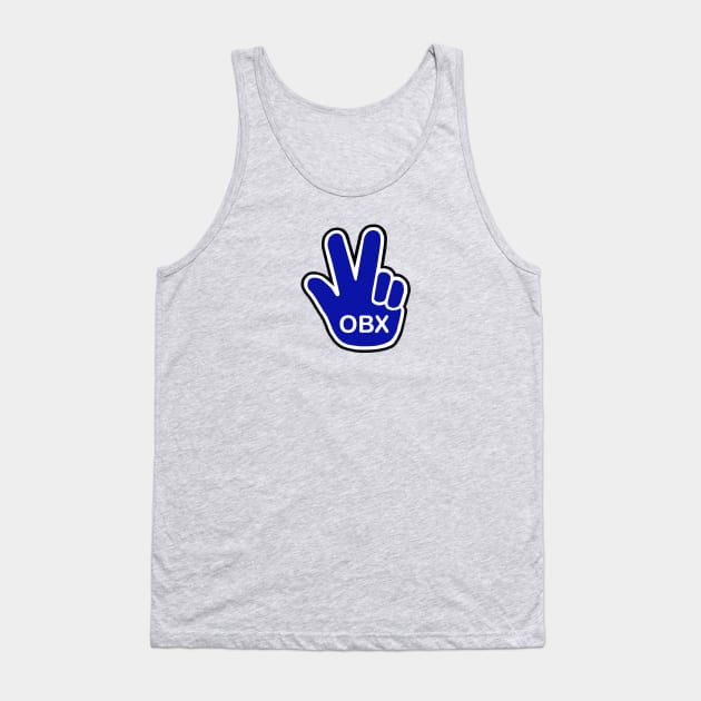 OBX Blue Hand Wave Tank Top by Trent Tides